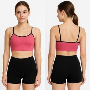 Women's 2 Piece Sports Bra & Bike Short Set Size Small NWOT